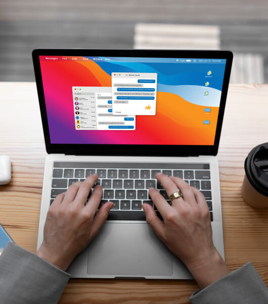 Top view hands typing keyboard 1