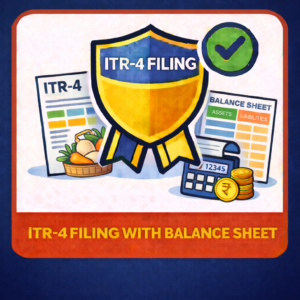 ITR-4 Filing With Balance Sheet